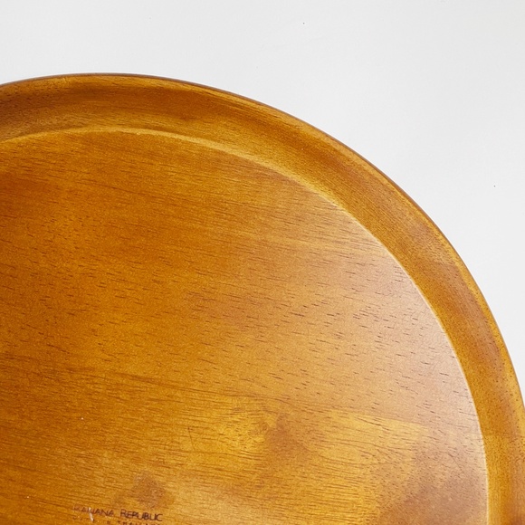 Banana Republic Plate Charger Teak Wood Finish - Picture 9 of 12